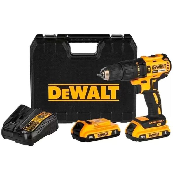 PARAFUSADEIRA DE IMPACTO DEWALT 20V COM 2 BATERIAS BIV DCD7781D2-BR